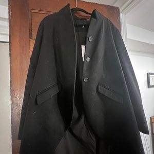 Universal Standard Black Beas Coat Size M (18-20)